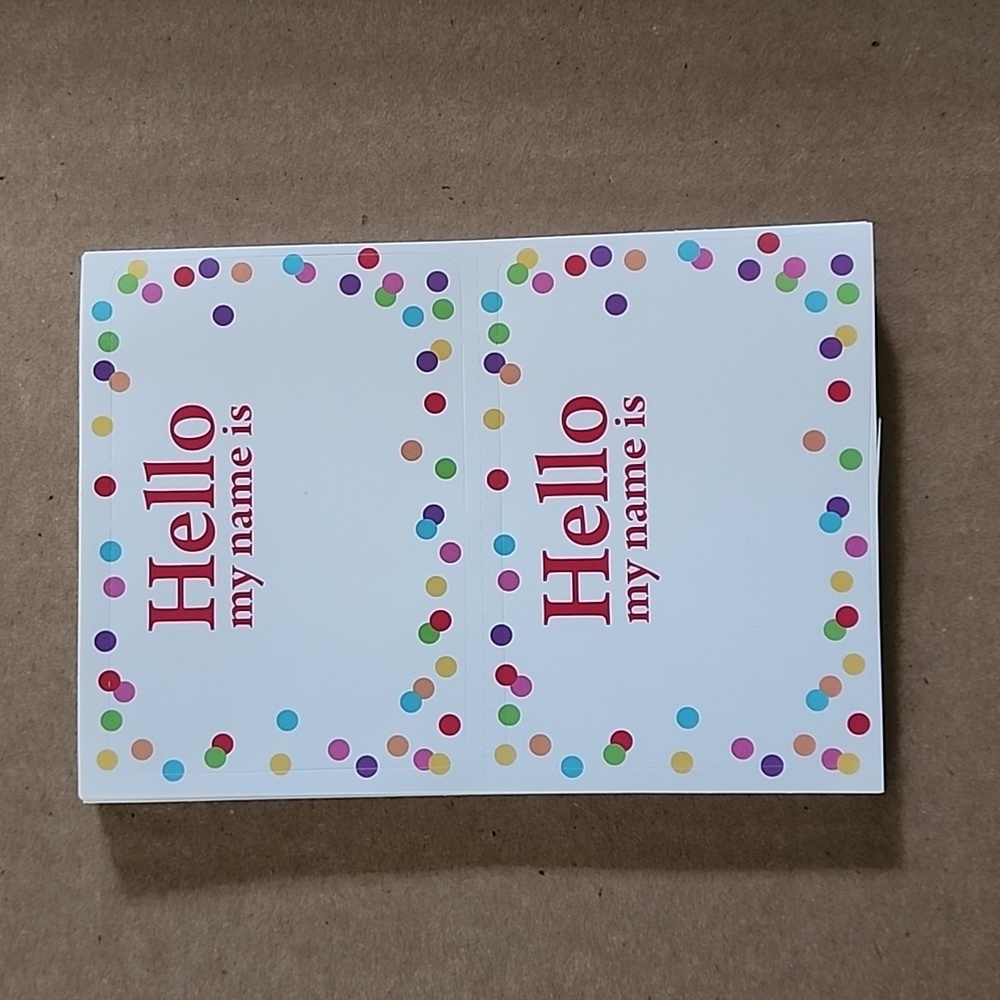 Hello my name is stickers